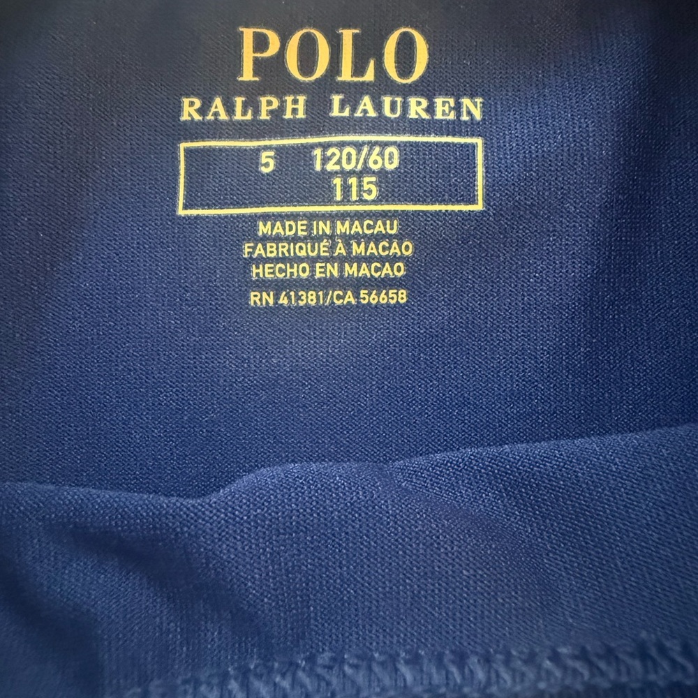 Polo by Ralph Lauren Kids Swim Rashguard - Navy and Blue - Picture 5 of 6